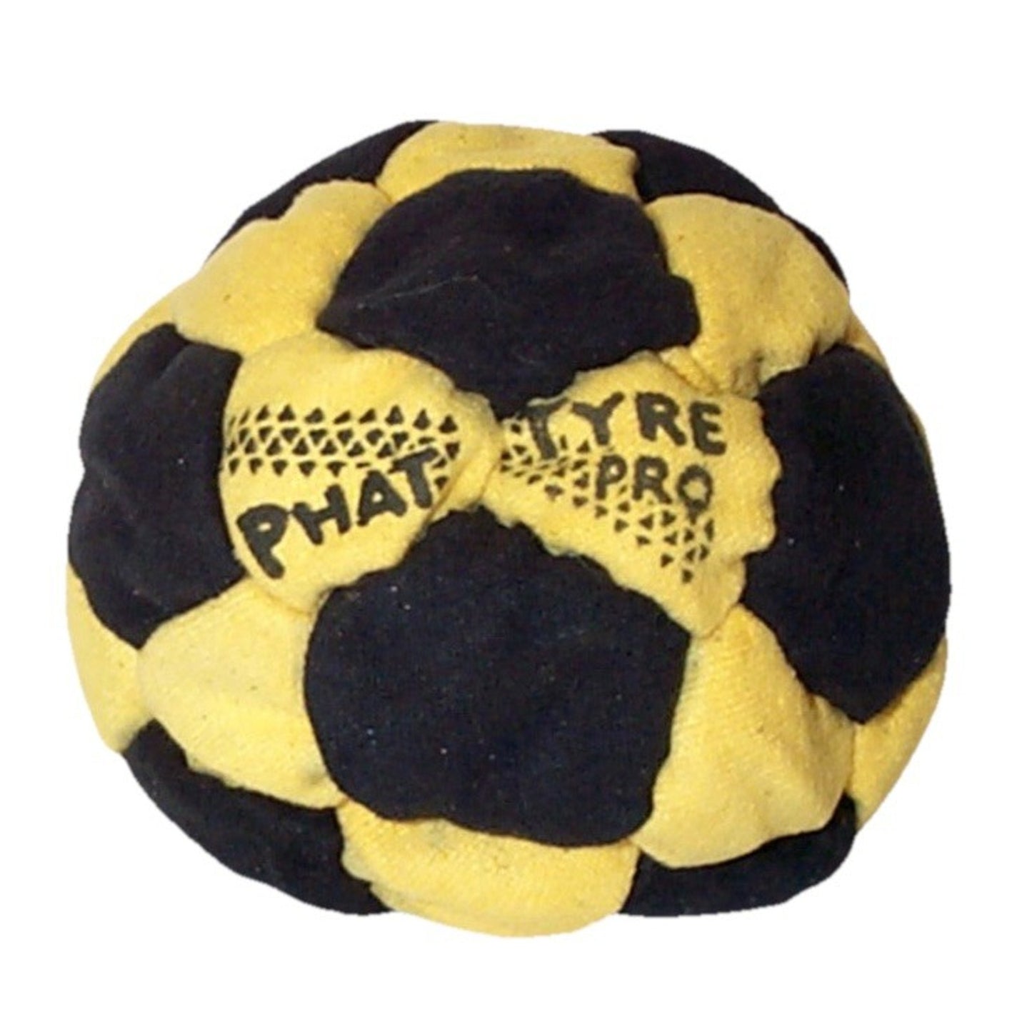 🔥World Footbag Phat Tyre Pro Footbag Hacky Sack BLACK/YELLOW BNWT🔥