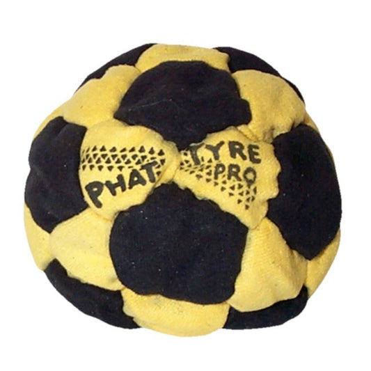 🔥World Footbag Phat Tyre Pro Footbag Hacky Sack BLACK/YELLOW BNWT🔥