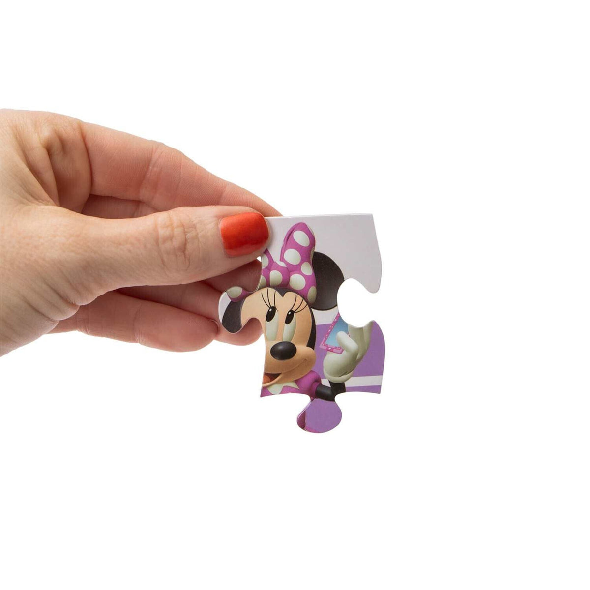 🔥Disney Junior Minnie Mouse Puzzle Set of 5 Wood Puzzles 4 - 8 pc & 1 - 24 pc💥