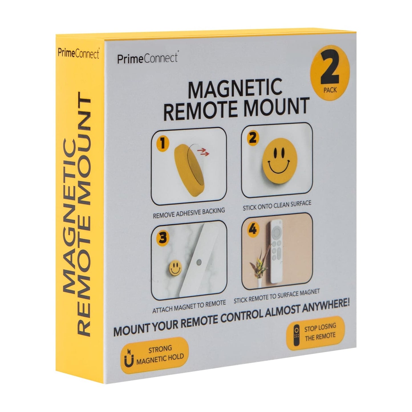 🔥Magnetic Smiley Face Remote Mount 2-Pack BNWT🔥