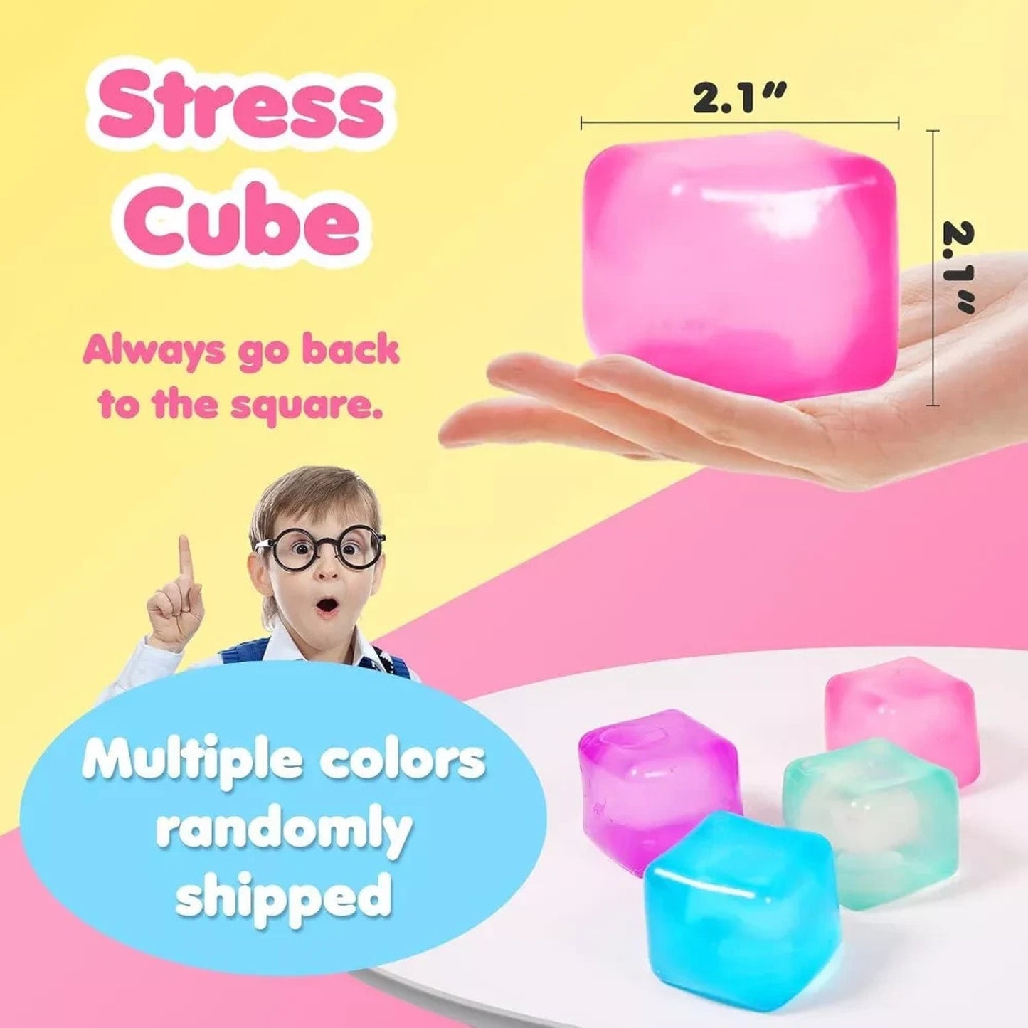 🔥Link Nice Cube Stress Cube – Sensory ToySqueeze Fidget Toy 3 Pack BNWT🔥