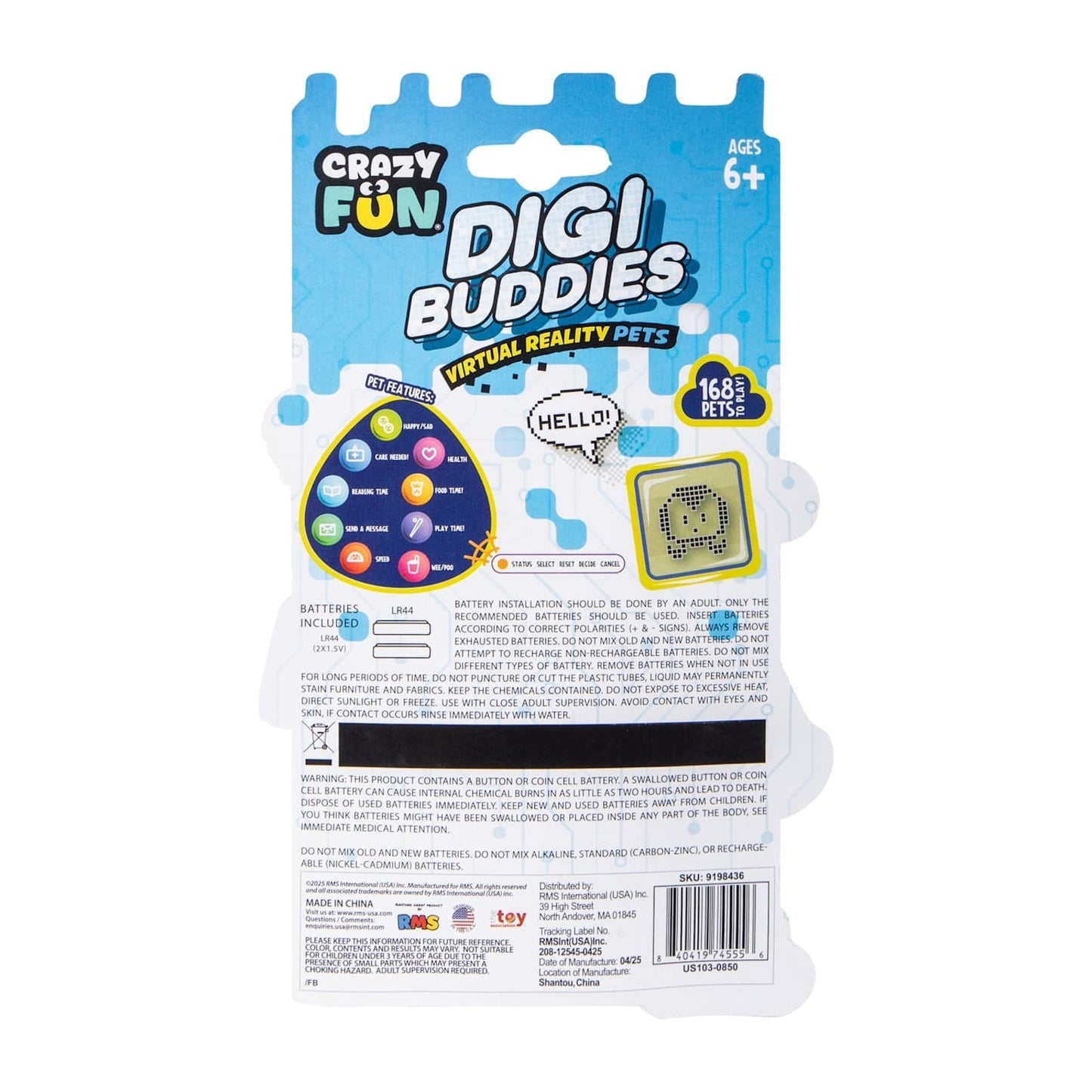 🔥Grafix DIGI-BUDDIES Virtual Reality Pet - Blue BNWT🔥