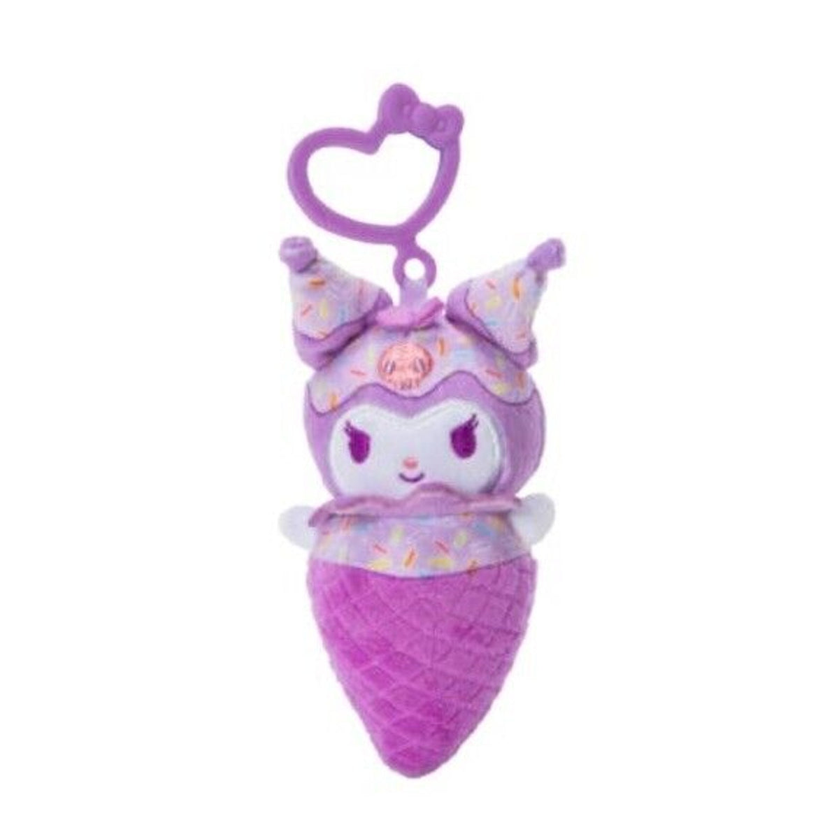 🔥Hello Kitty Kuromi Plush Bag Clip Ice Cream Cone Collectible Keychain Sanrio