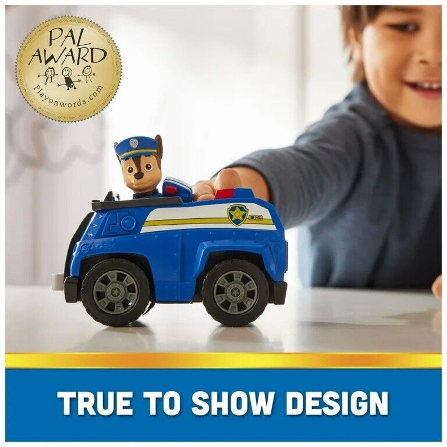 🔥Paw Patrol Chase S Patrol Cruiser Toy Car With Collectible Action Figure💥