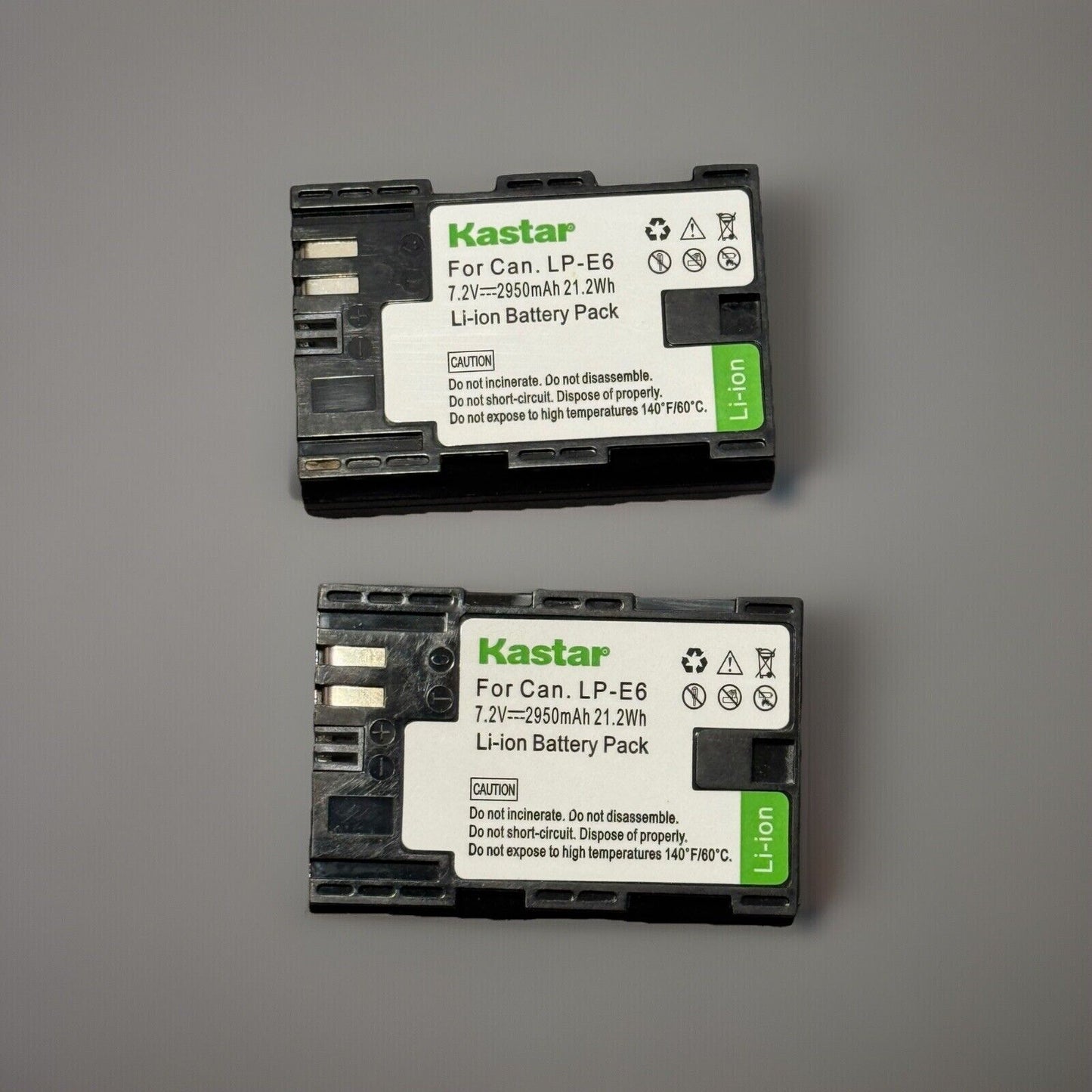 🔥2x Kastar Battery for Canon LP-E6 EOS 6D Mark II 7DSV XC15 On-Camera Monitor🔥