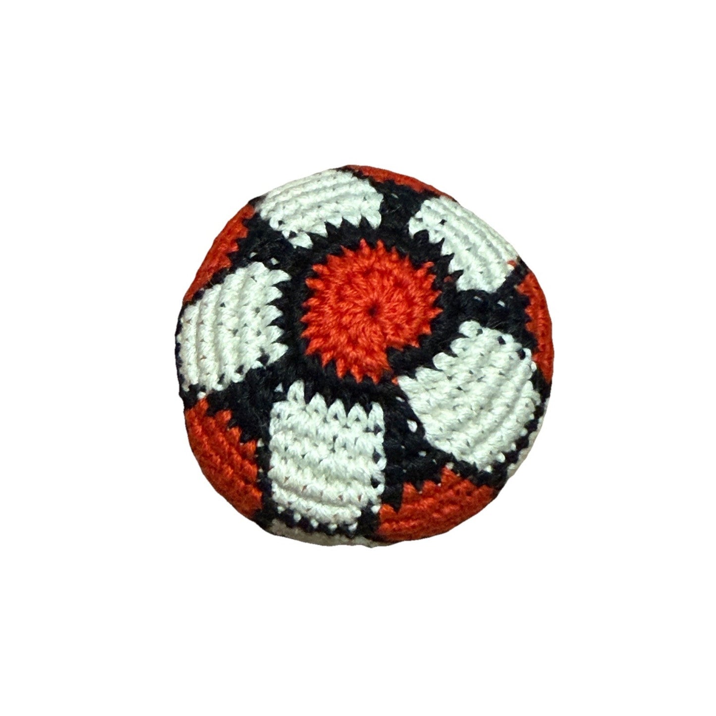 🔥World Footbag Boota Bag Soccer Crochet Hacky Red/Black/White BNWT🔥