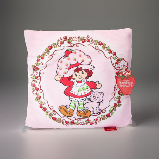 🔥STRAWBERRY SHORTCAKE PLUSH HALO CUSHION PILLOW Collectible BNWT💥