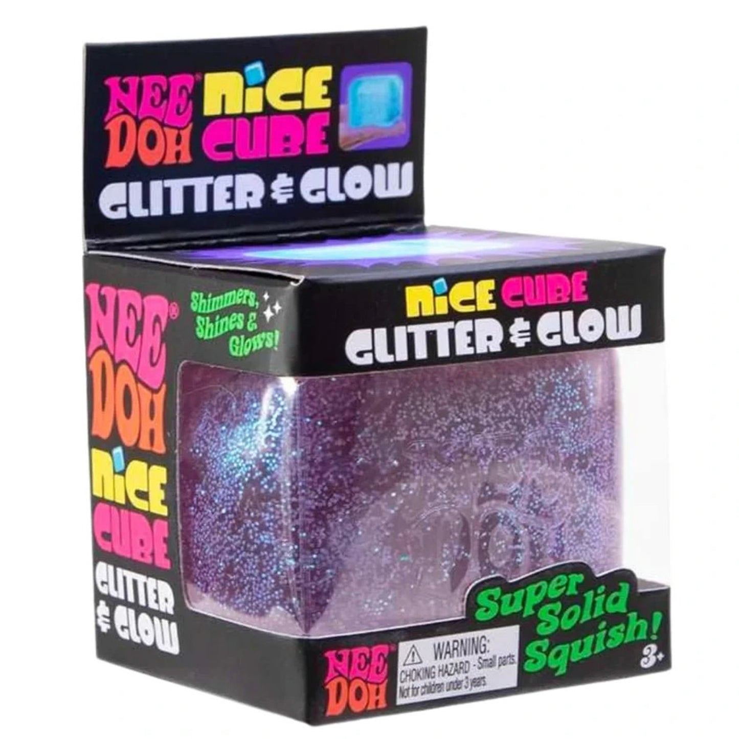 🔥NeeDoh Nice Cube Glitter and Glow BLUE BNWT🔥