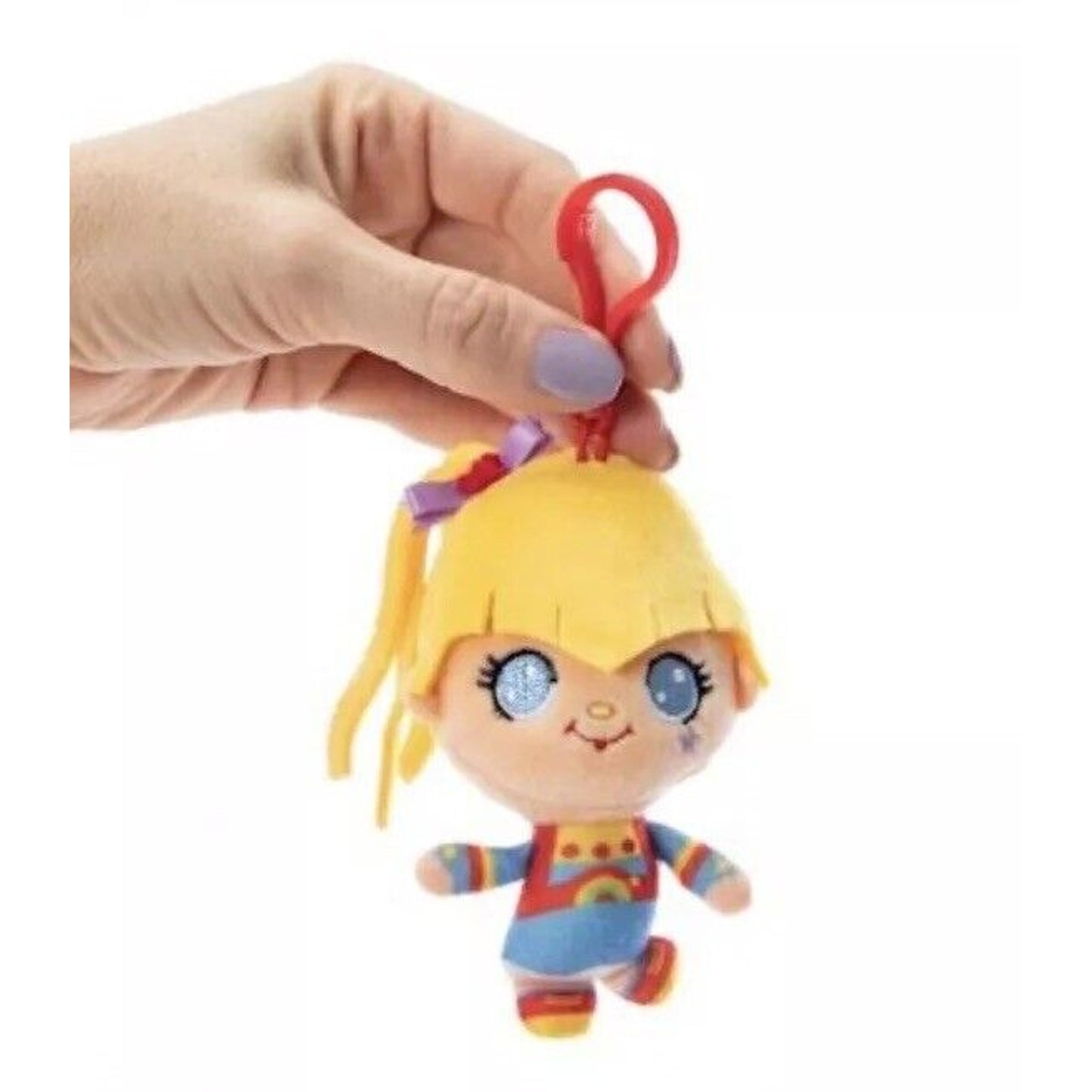 🔥CheeBee Rainbow Brite 4" PLUSH Backpack Clip Keychain BNWT🔥
