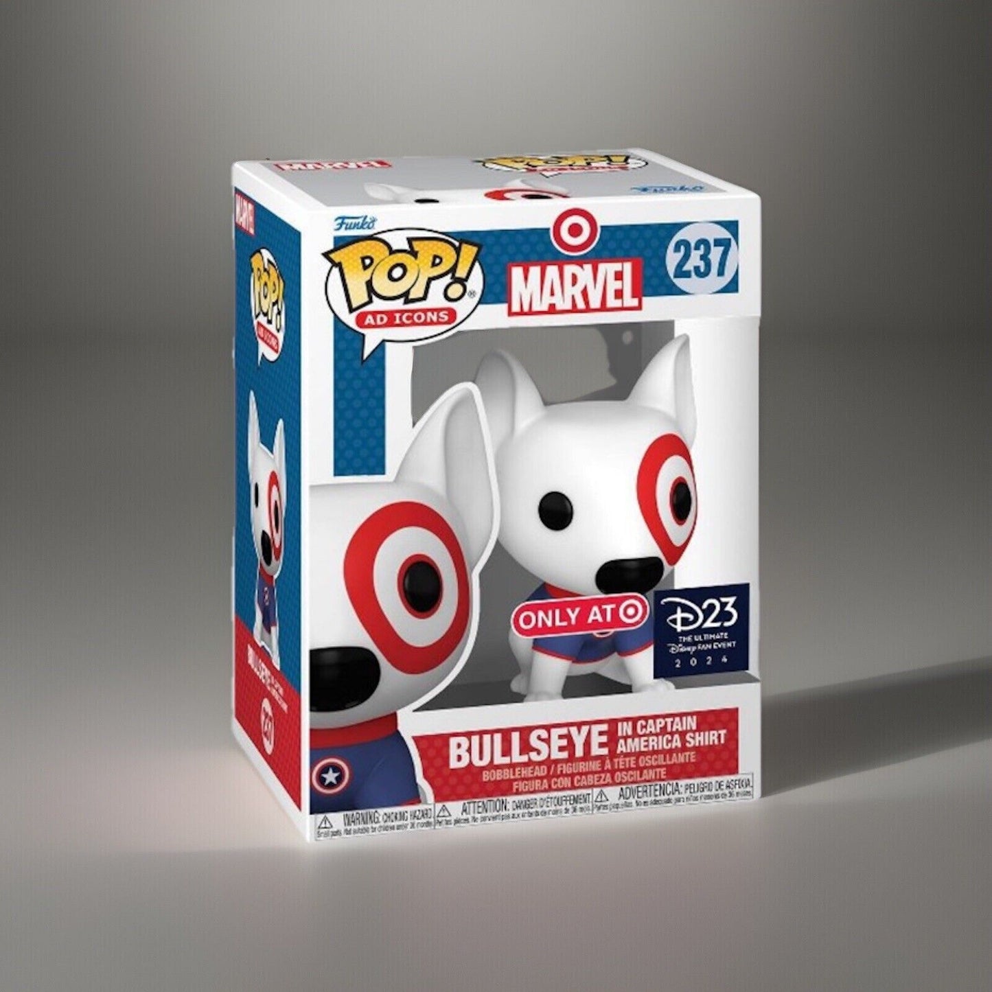 🔥Funko Pop Ad Icons 237 Bullseye In Captain America Shirt D23 Exclusive Target