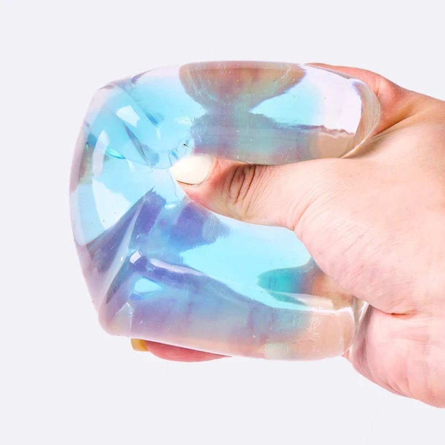 🔥Nested Cyan Ice Cube Taba Squishy BNWT🔥