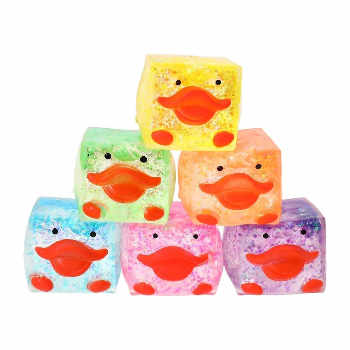 🔥Squishy Duck Cube 2" Square Green BNWT🔥