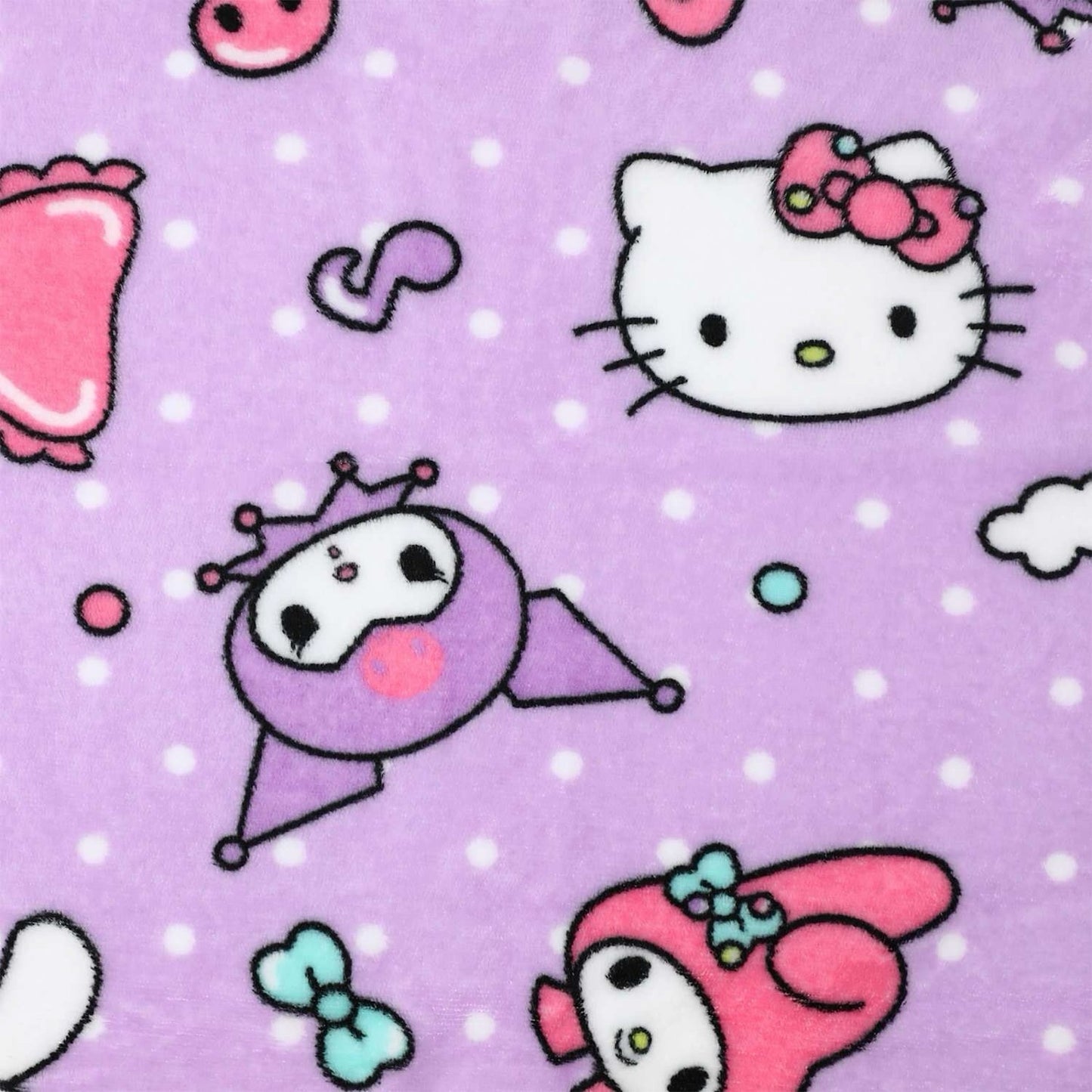 🔥SANRIO HELLO KITTY PLUSH SILK TOUCH THROW BLANKET 40 X 50" BNWT🔥