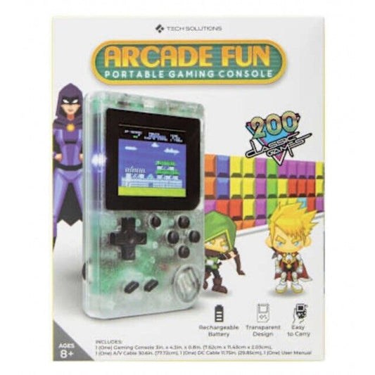 🔥Arcade Fun Portable Gaming Console Classic Retro Handheld 200 Arcade Game NWT