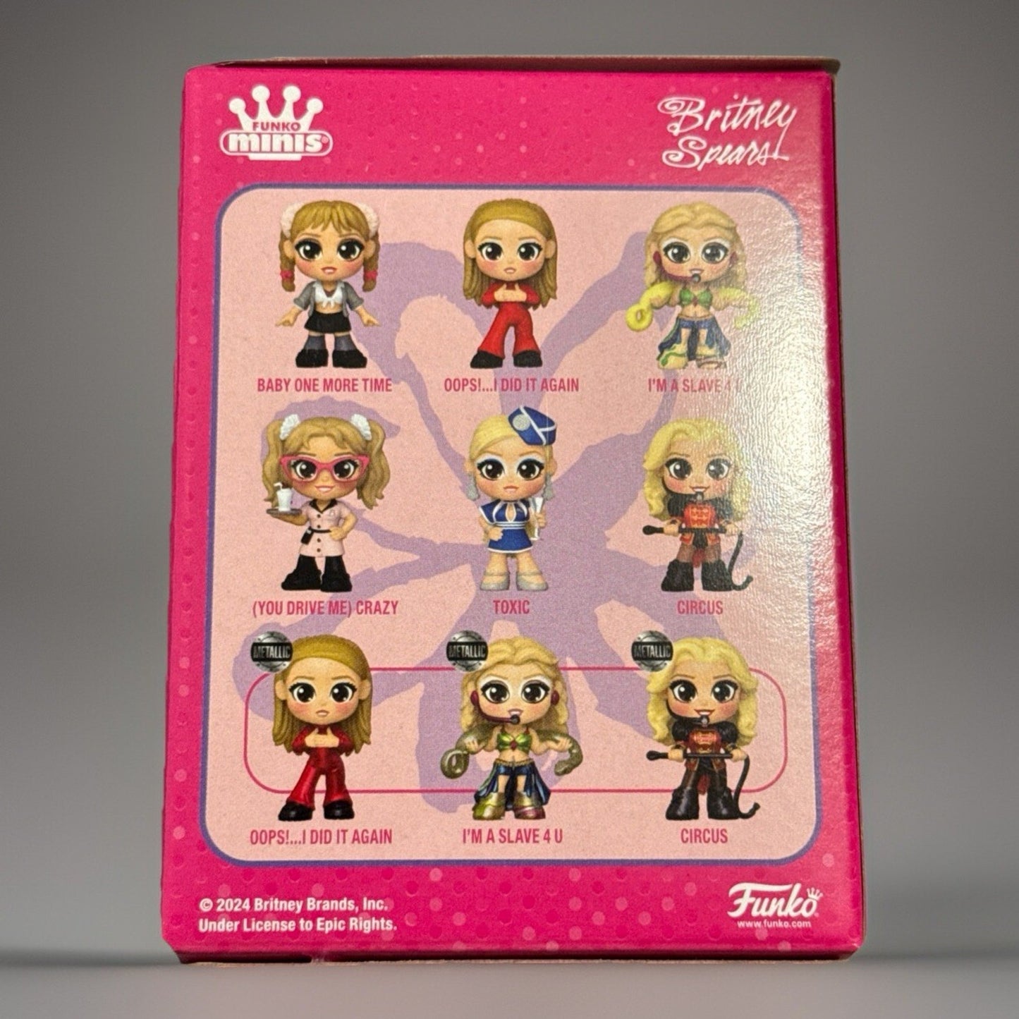🔥Funko Mystery Minis Britney Spears Metallic “Circus” Vinyl Figure BNWT🔥