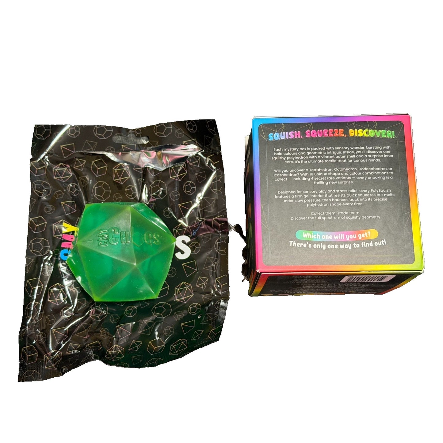 🔥CMY Cubes PolySquish Discovery Series Blind Box Mystery Squishy GREEN BNWT🔥