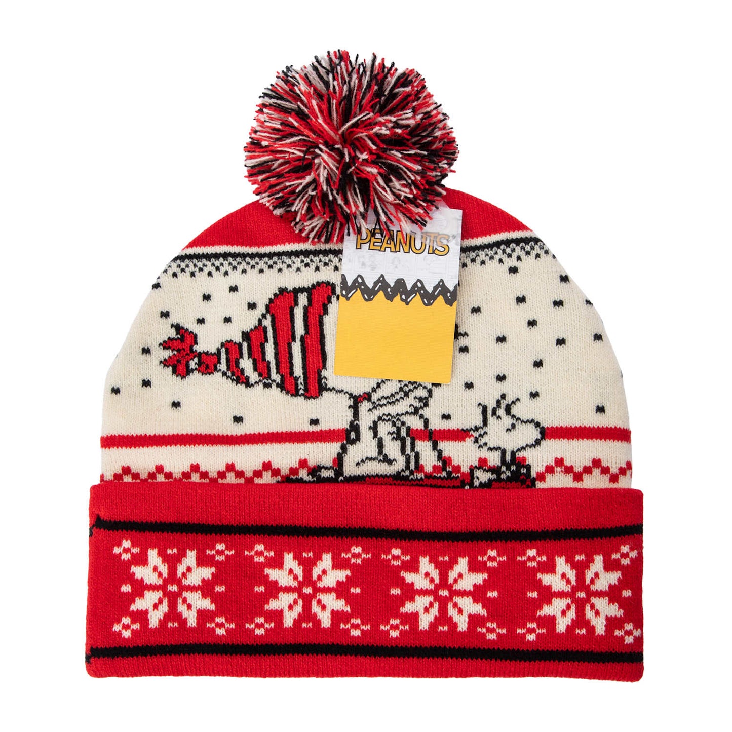 🔥Peanuts SNOOPY Christmas Holiday Pom Beanie BNWT🔥