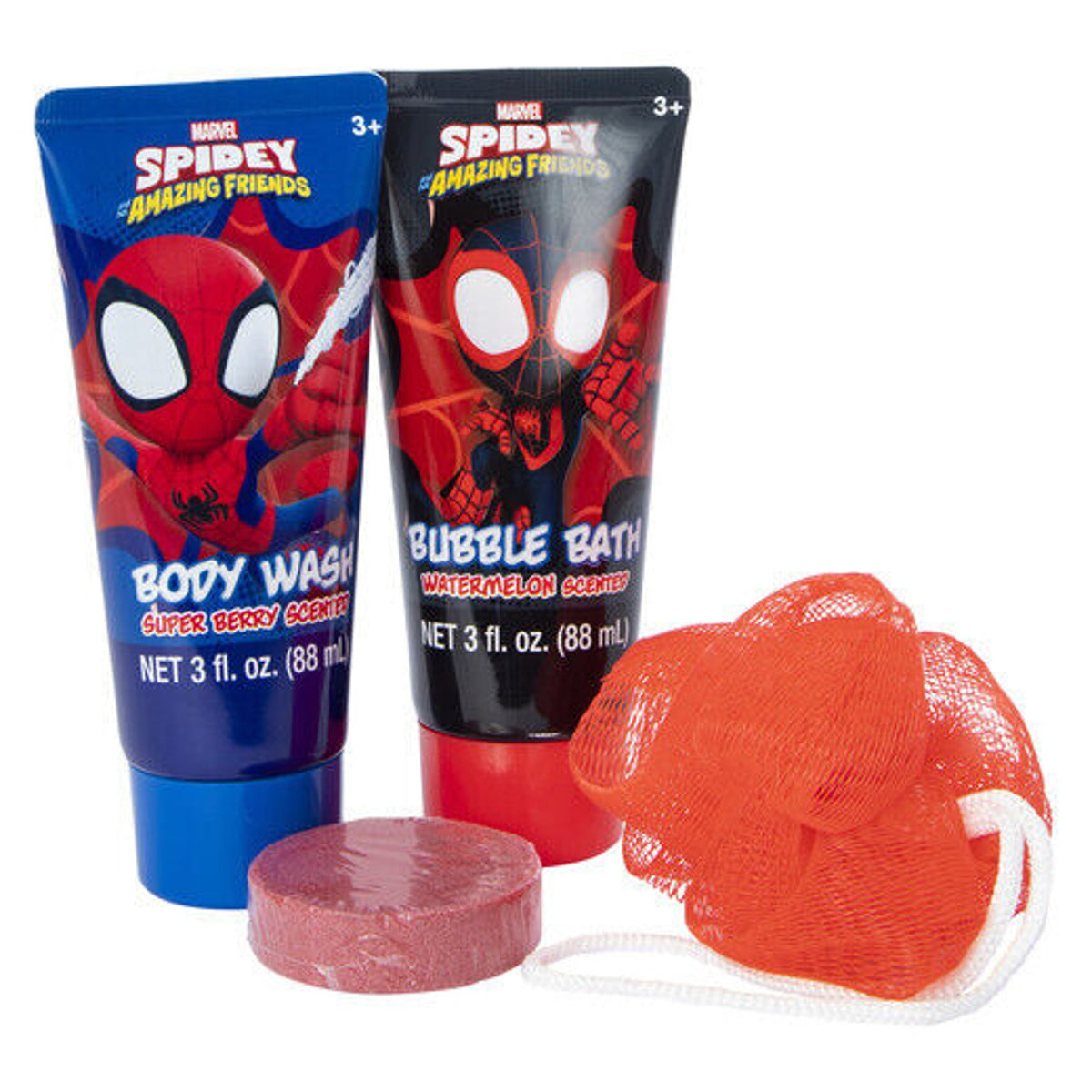 🔥Marvel Spider-Man 4 Piece Bath Set Soap & Scrub BNIB🔥
