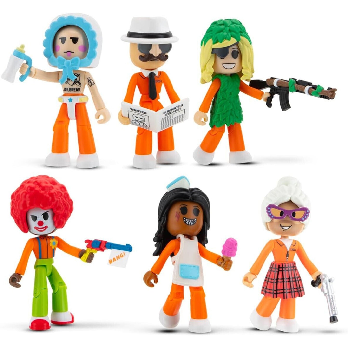 🔥DevSeries Jailbreak Hiding in Plain Sight Multipack Six 2.75” Action Fig Set🔥