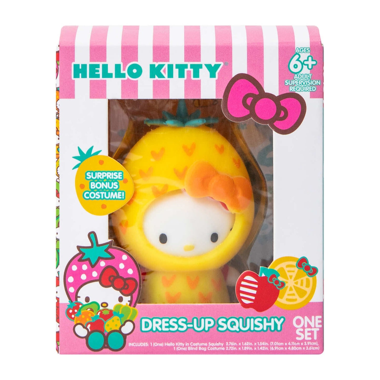 🔥Hello Kitty Dress Up Squishy Set Pineapple/Avocado BNWT🔥