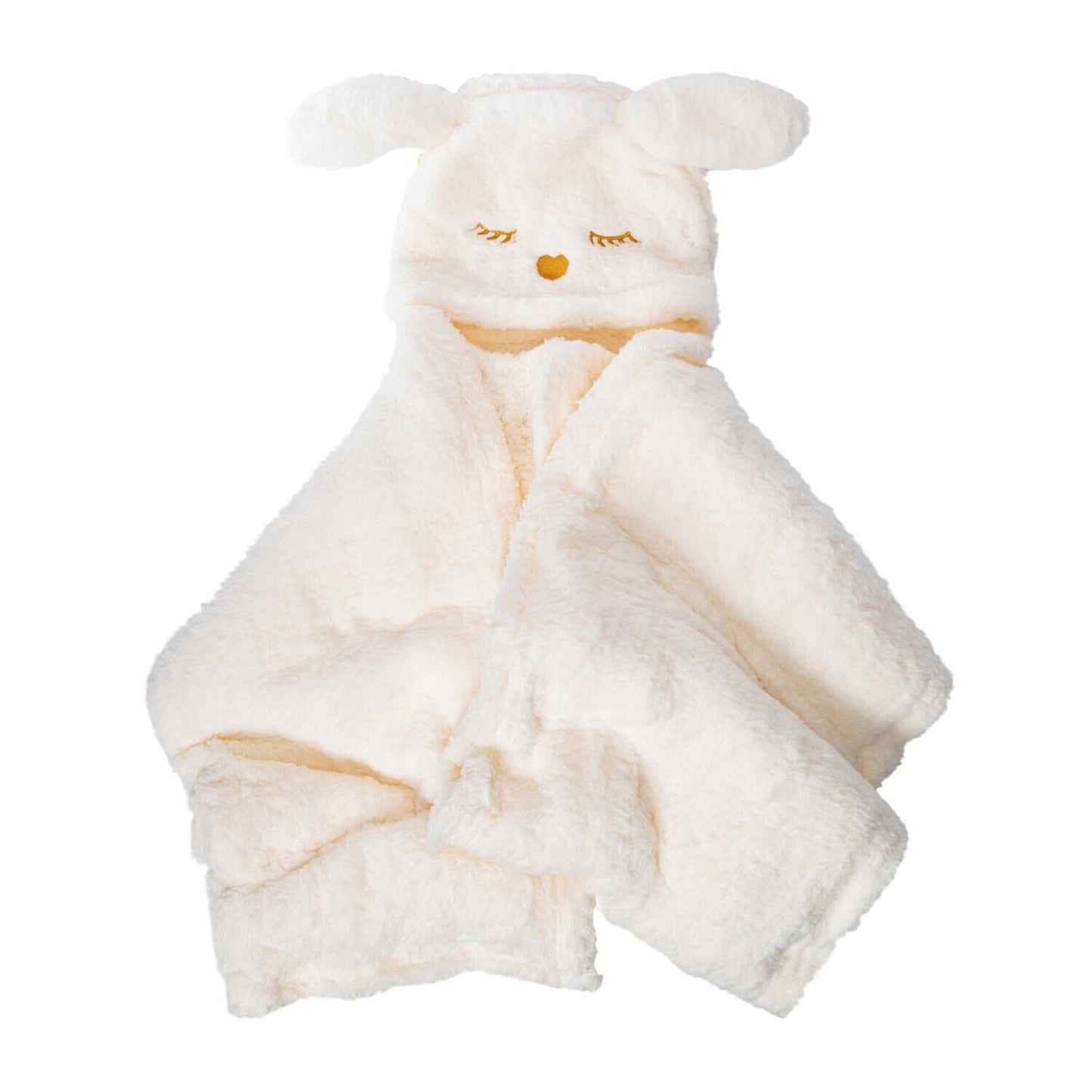 🔥Bunny Sherpa Hooded Blanket 50in x 60in White BNWT🔥