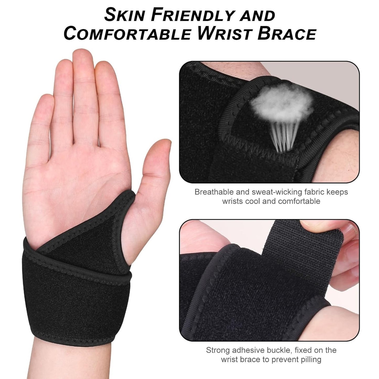 🔥Wrist Brace Ultra-Thin Elastic for Tear Fits Both Wrists Universal Size BNWT🔥