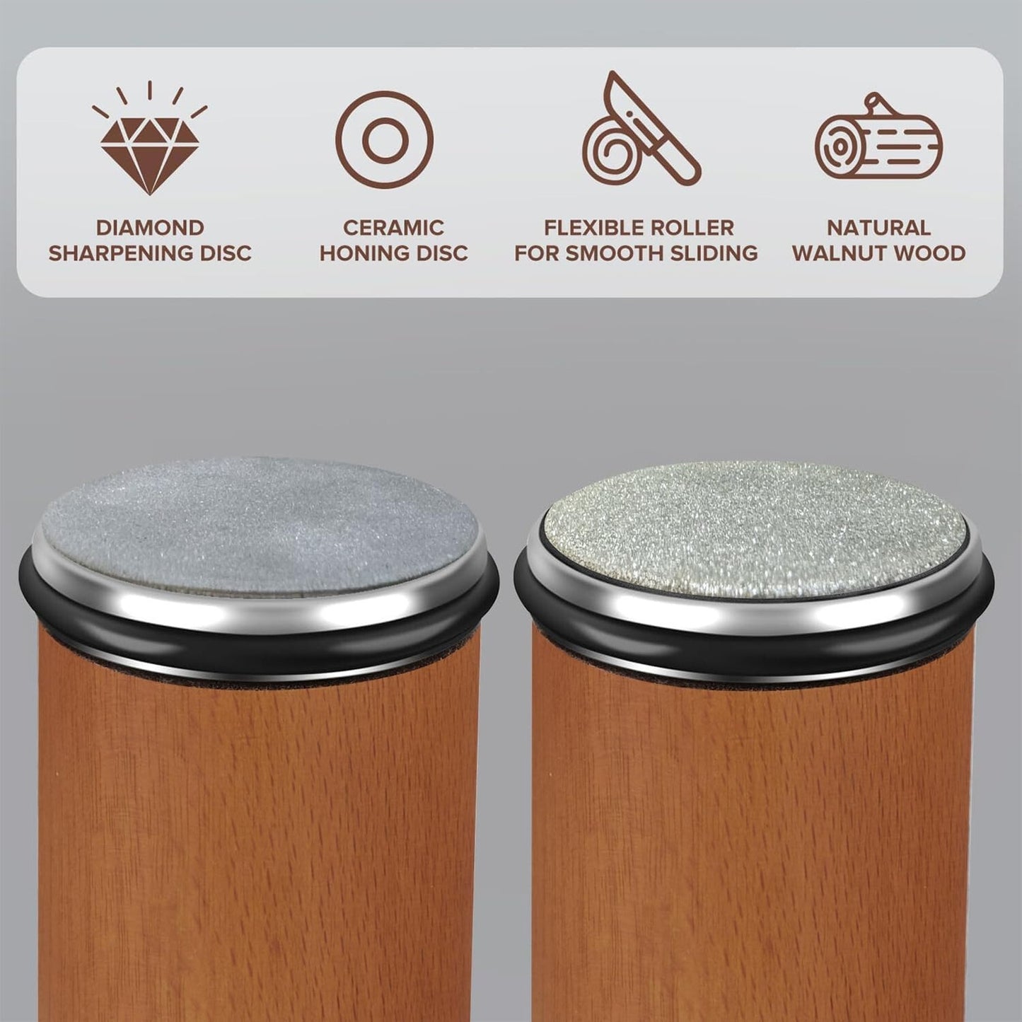 🔥Rolling Knife Sharpener Diamond 15 & 20 Degree 400 & 1000 Grinding Kit BNWT🔥