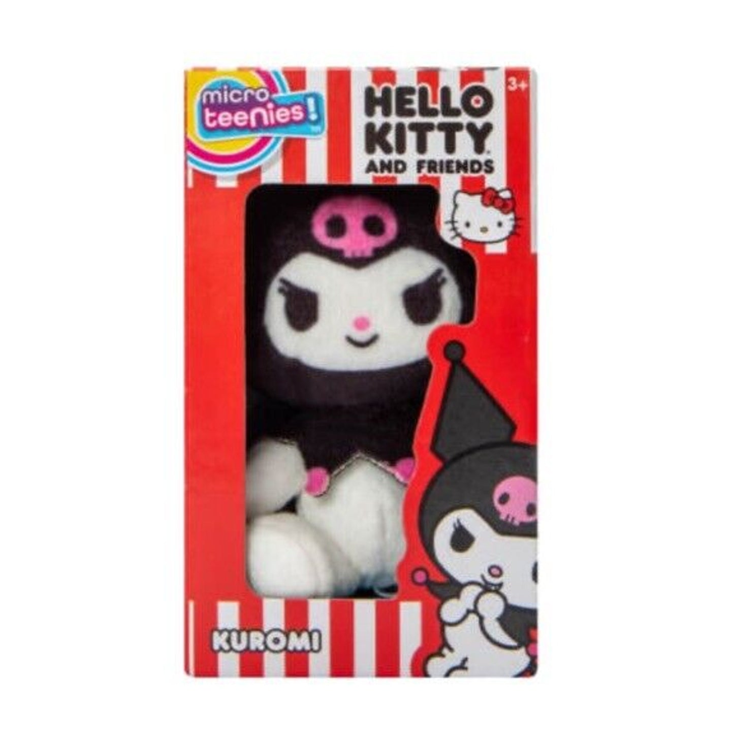 🔥Micro Teenies Hello Kitty and Friends 3" Plush Toy - Kuromi BNWT🔥