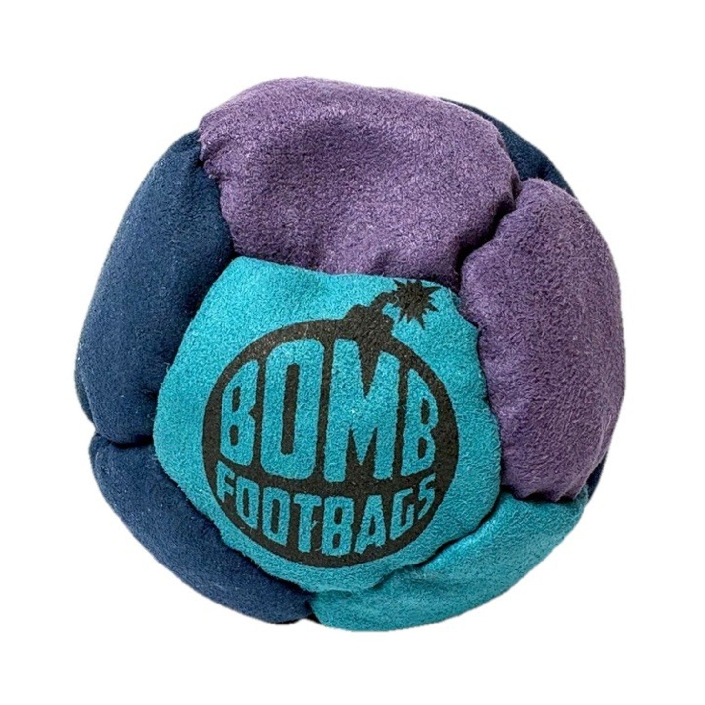 🔥Bomb Footbags The Stunner 12 Hacky Sack Footbag Teal/Navy/Purple BNWT🔥