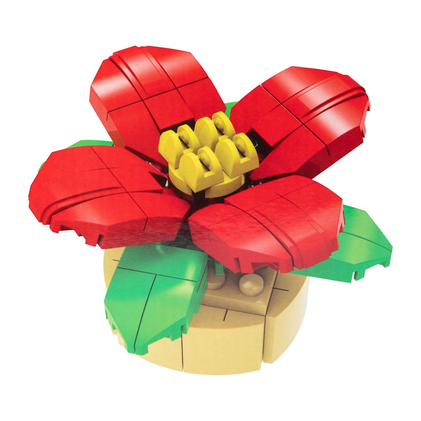🔥BLOCK TECH Holiday Botanical Build Blocks POINSETTIA BNWT🔥