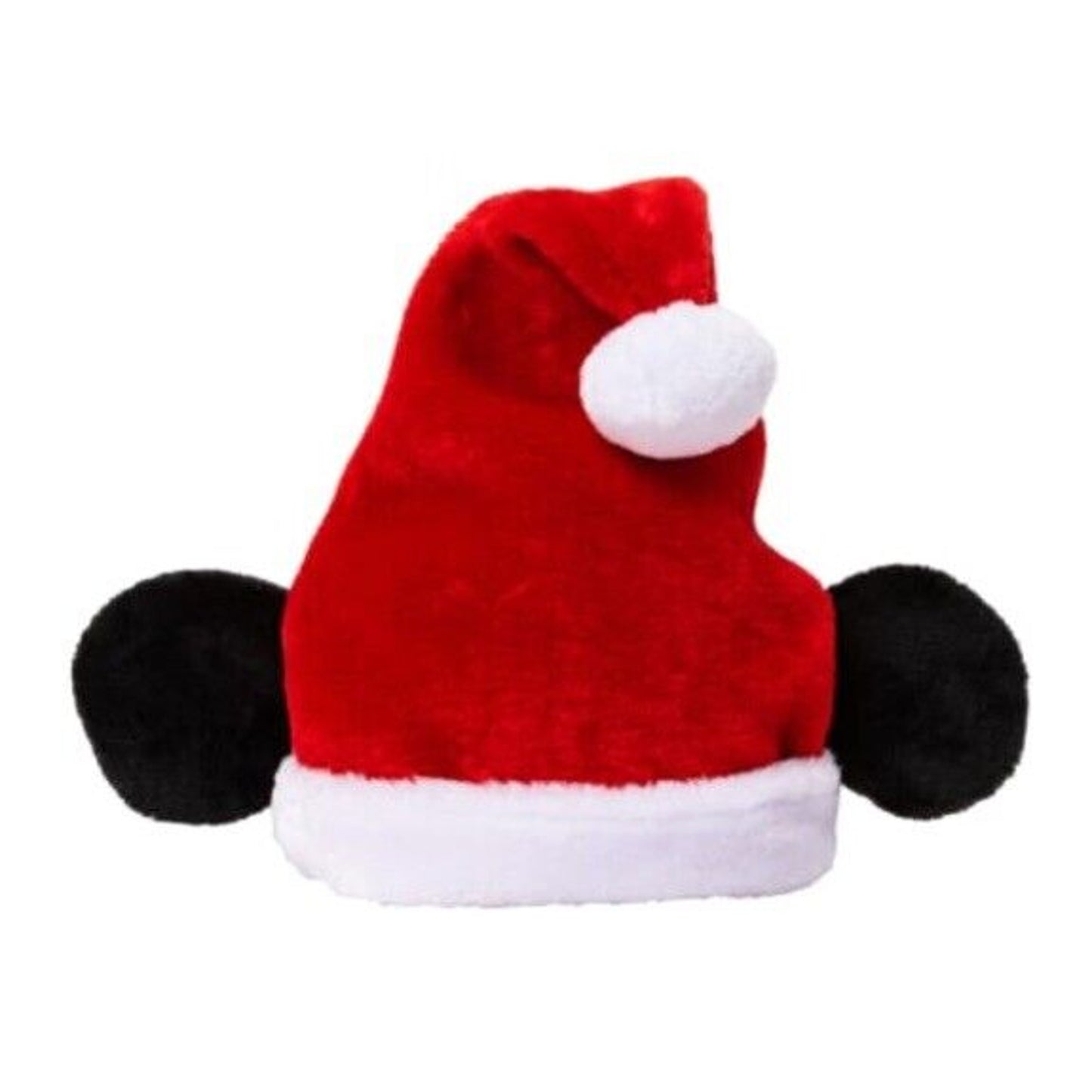 🔥Disney Santa Hat Mickey Mouse Ears Holiday Cap Red Christmas BNWT🔥