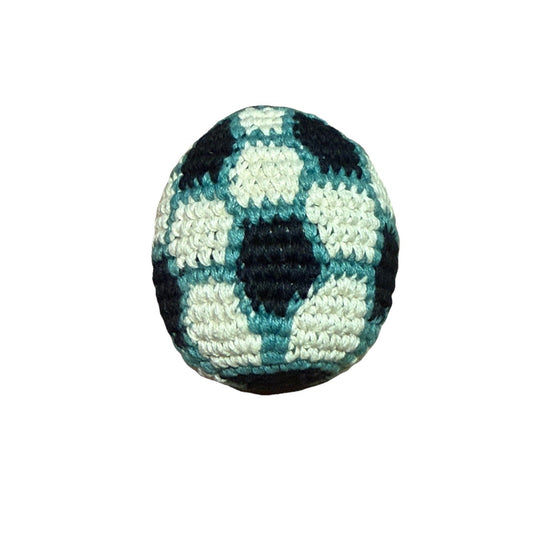 🔥World Footbag Boota Bag Soccer Crochet Hacky Blue/Black/White BNWT🔥