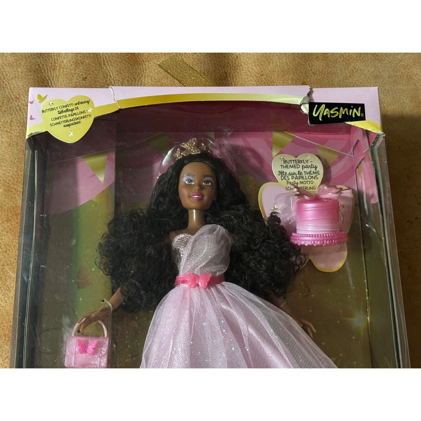 🔥MGA Ent Dream Ella Let's Celebrate Doll - Yasmin Pink & Gold Glitter BNWT🔥