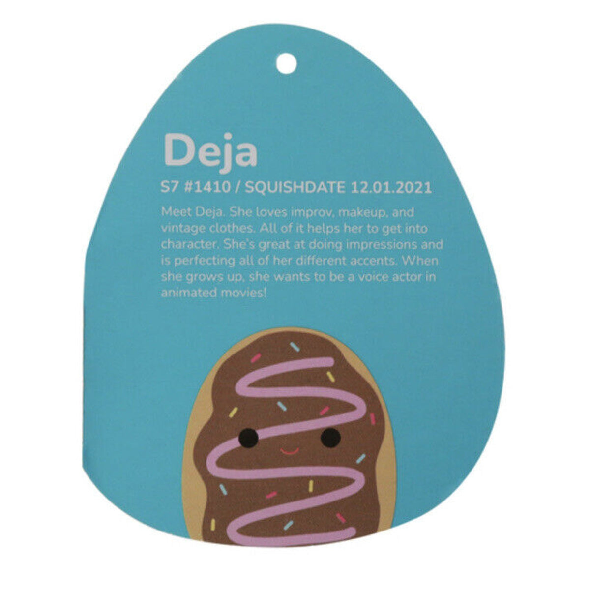 🔥Squishmallow 7.5" DEJA THE CHOCOLATE FROSTED DONUT Plush BNWT HTF🔥