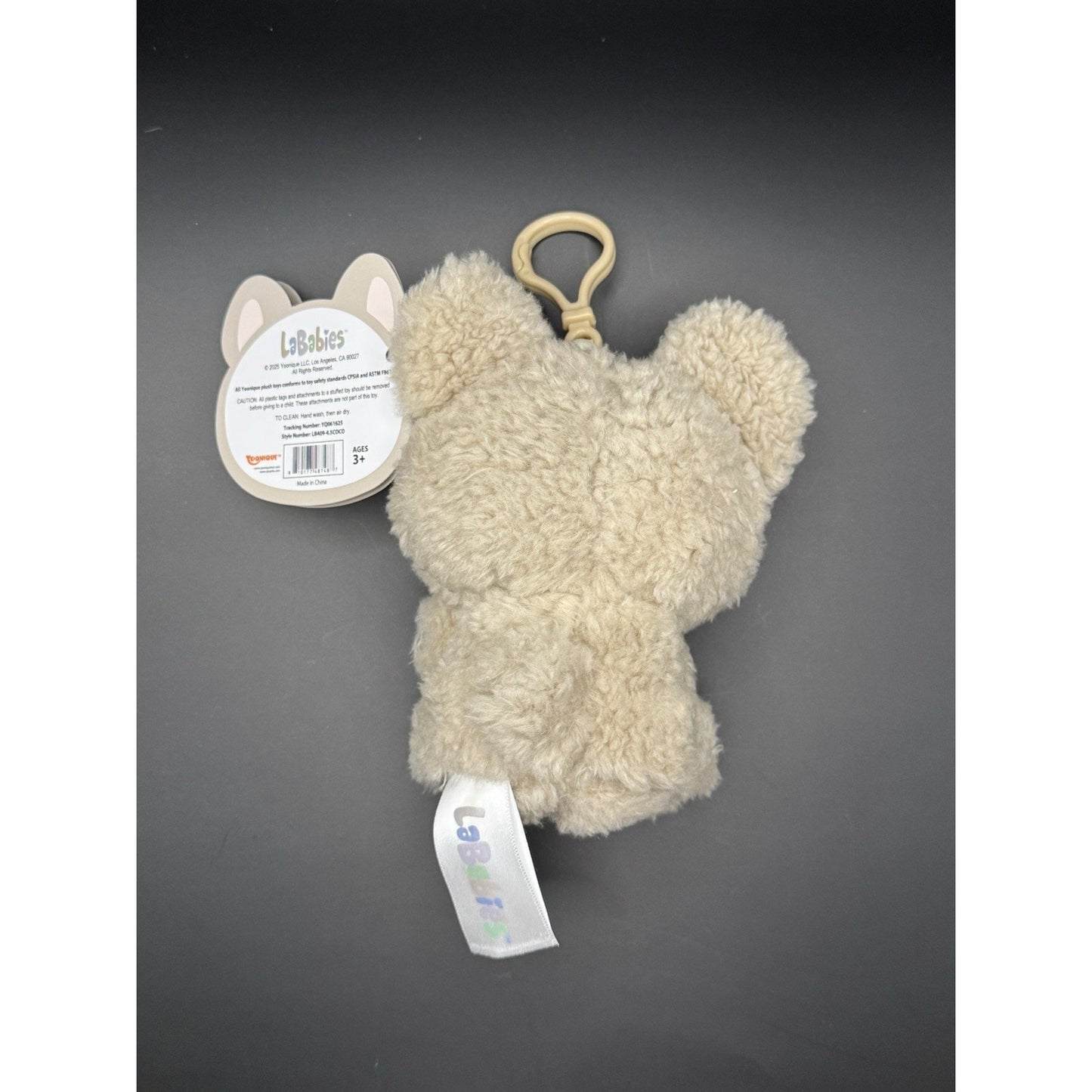 🔥LaBabies Fall Sherpa Collection Plush Monster Clip Beige BNWT🔥