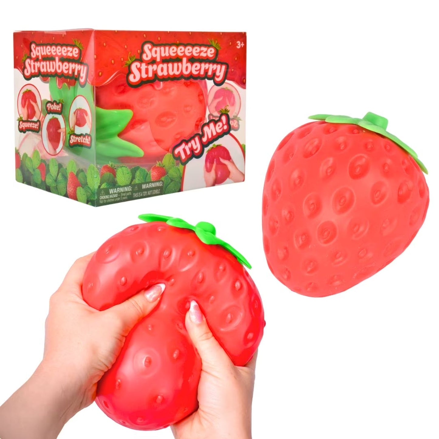 🔥Toymendous Giant Strawberry Squishy Sensory Toy XL BNWT🔥