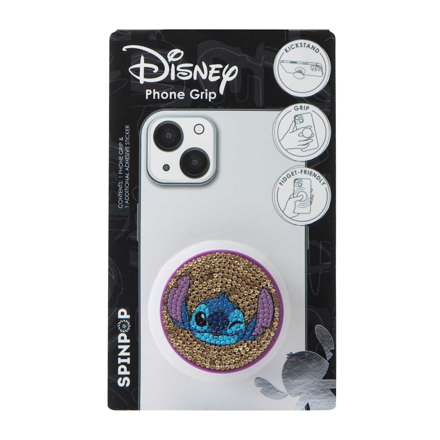 🔥Spinpop Disney Winking Stitch Pop Grip Phone Grip BNWT🔥