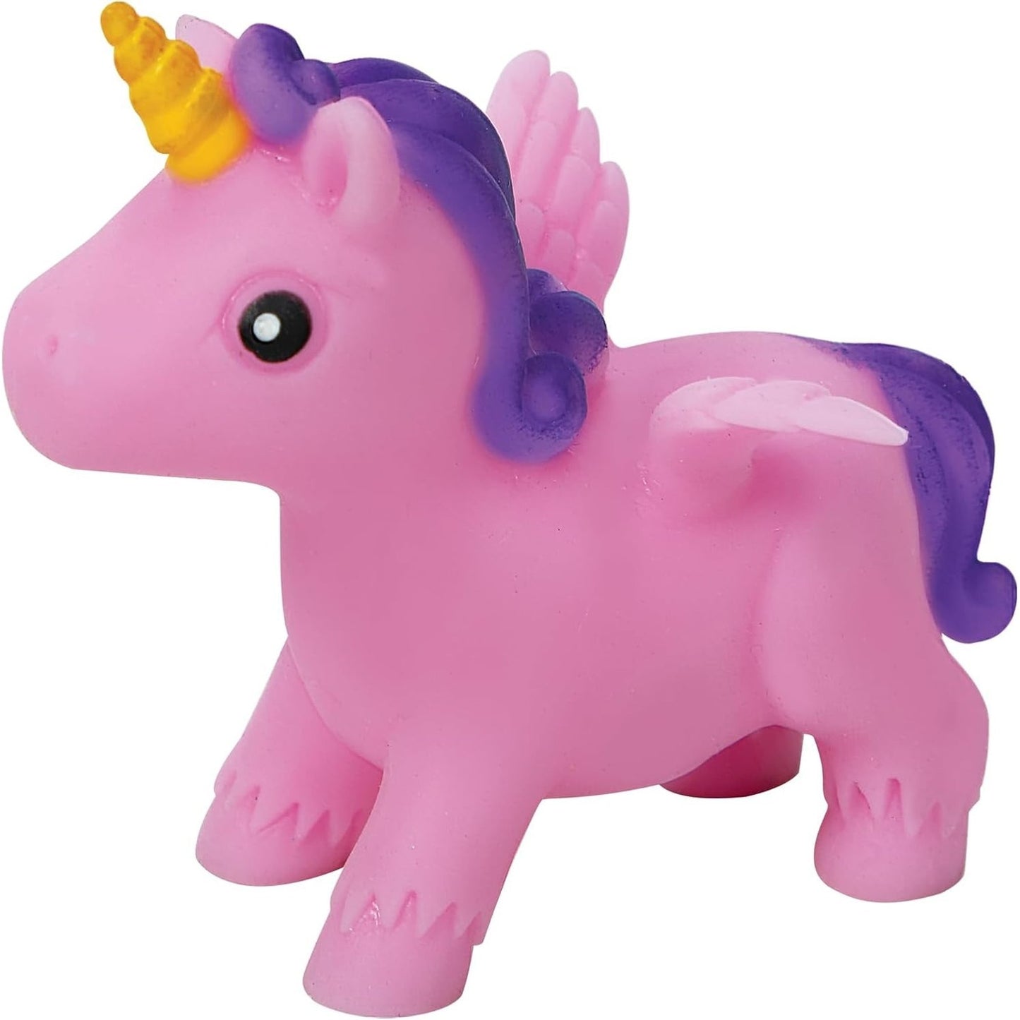 🔥Schylling Itsy Bitsy Unicorn Pocket-Size Squishy Foam Squeeze Toy Pink BNWT