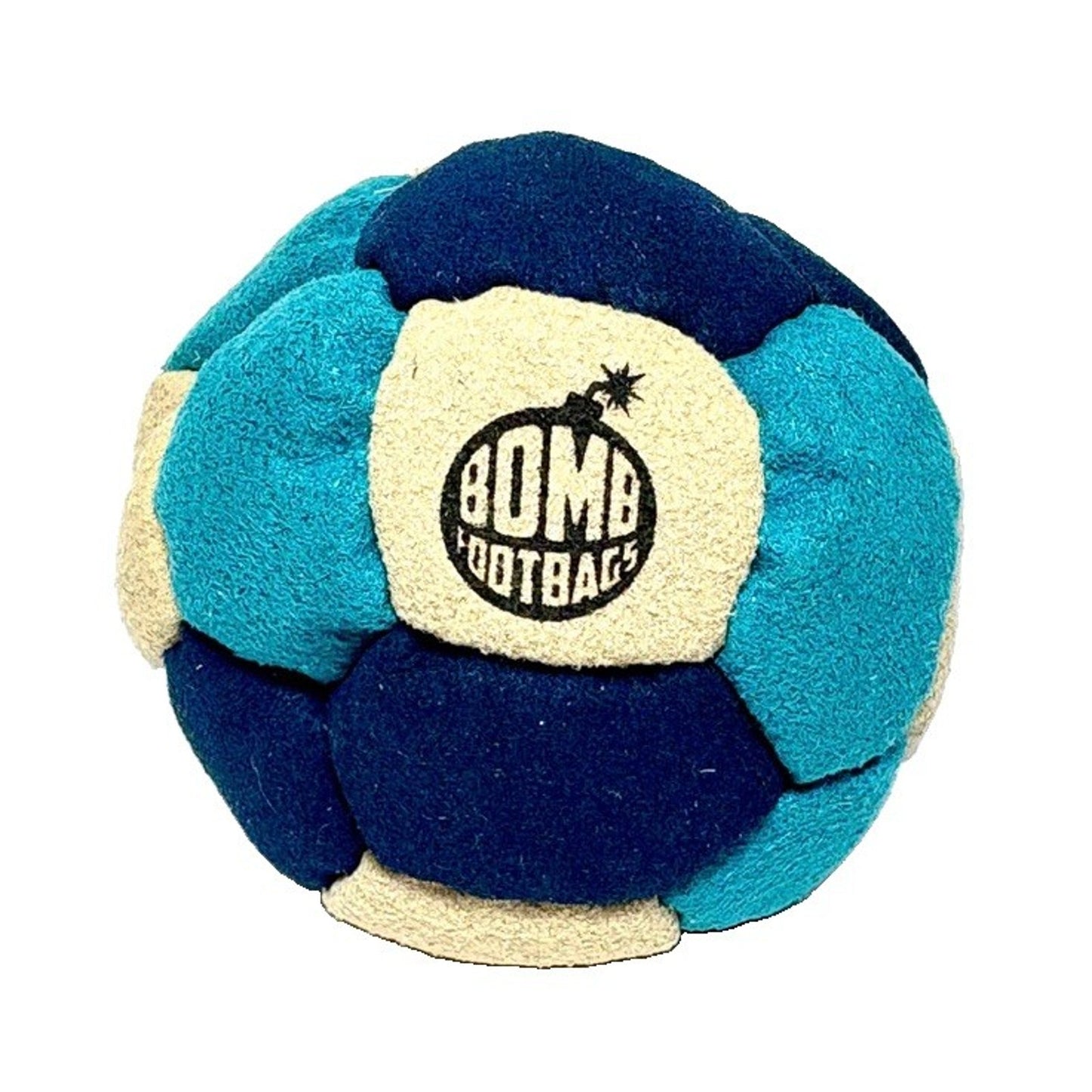 🔥Bomb Footbags The Napalm 2.0 Hacky Sack Footbag Tan/Teal/Navy NWT🔥