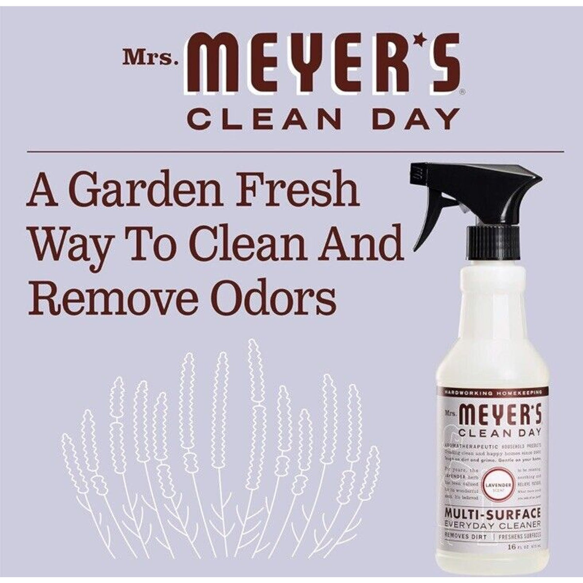 🔥Mrs. Meyer's Clean Day Multi Surface Cleaner Solution 16oz (3 Pk) BNWT🔥