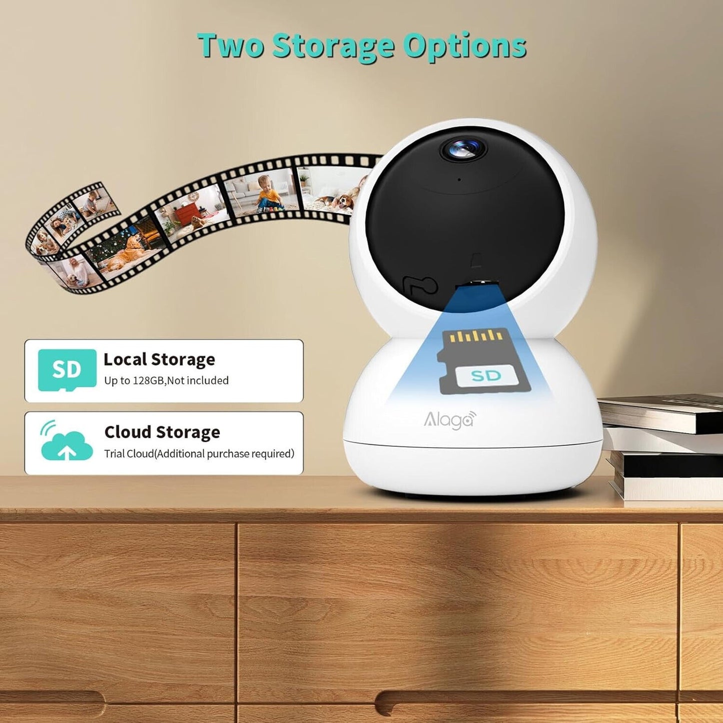 🔥Security Camera 5MP 5G & 2.4G WiFi 360° Pan 3K Human Pet Motion Det BNWT🔥