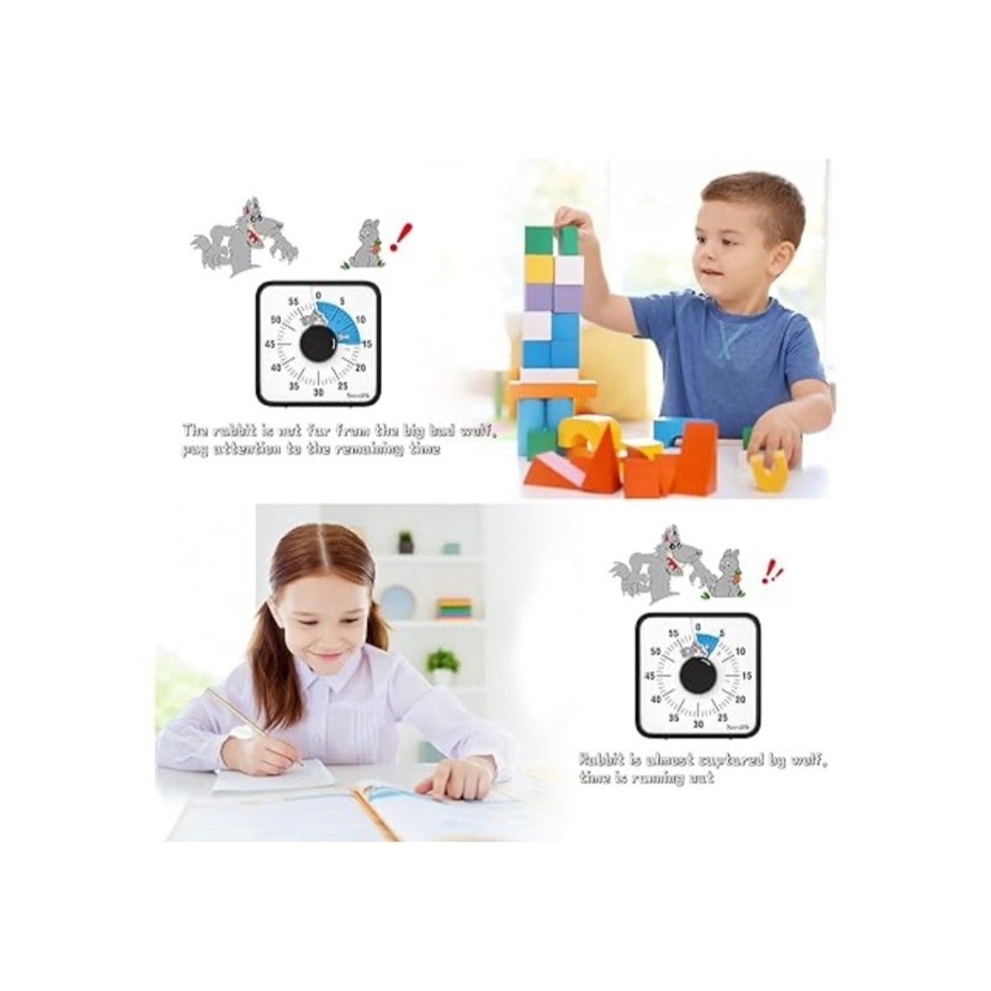 🔥Secura 60-Minute Visual Countdown Timer 7.5" Oversize Visual Timer BNWT🔥