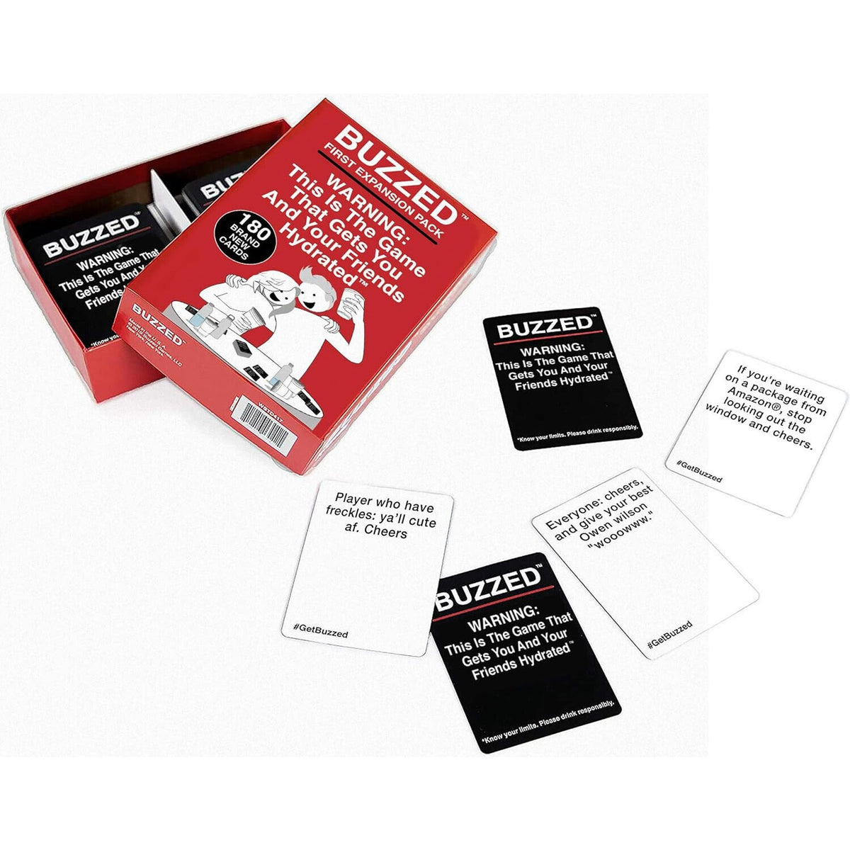 🔥Buzzed Expansion Pack #1 - The Drinking Game That Will Get You Tipsy BNWT🔥