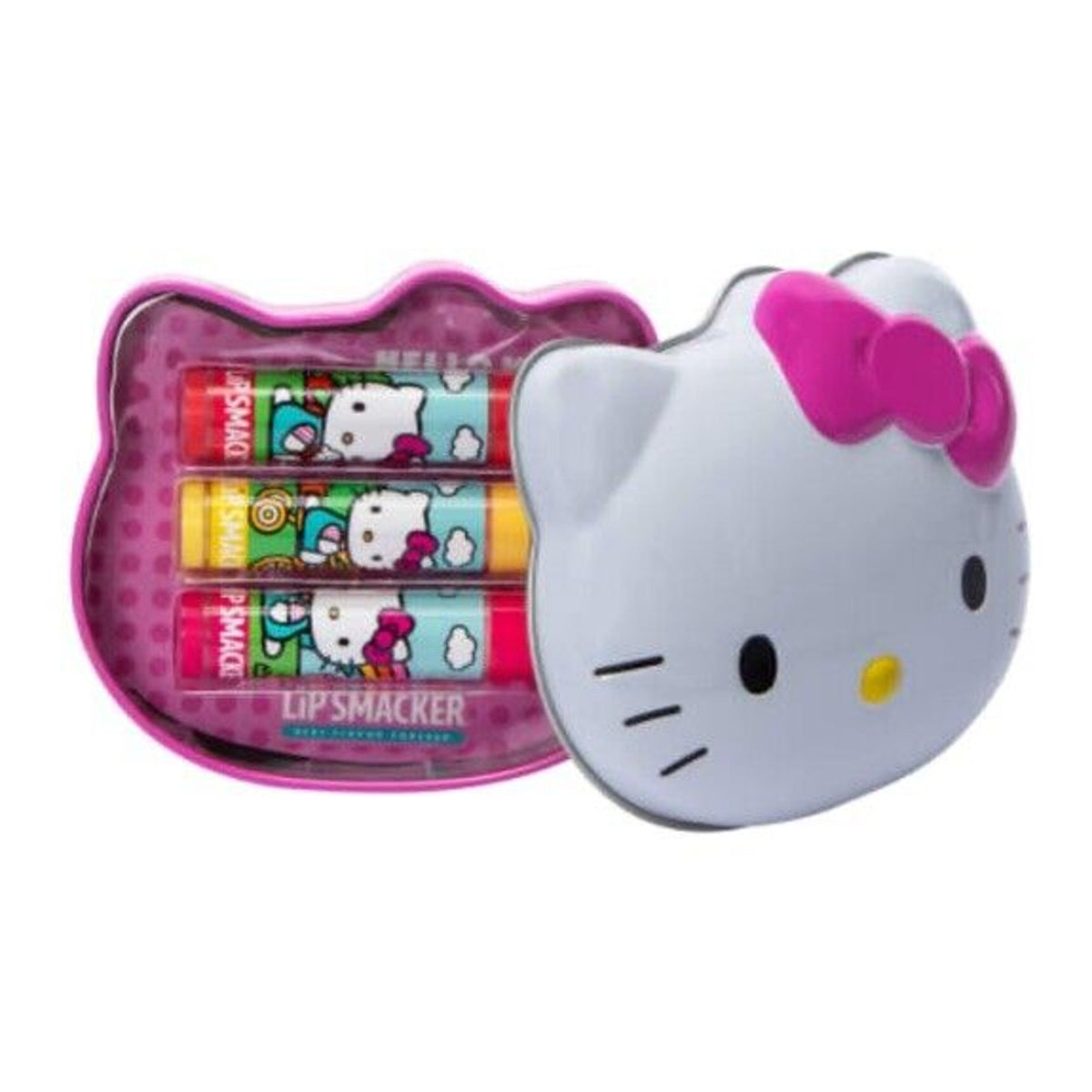🔥Sanrio Hello Kitty Lip Smackers 3 Piece Lip Set With Cute Hello Kitty Tin🔥