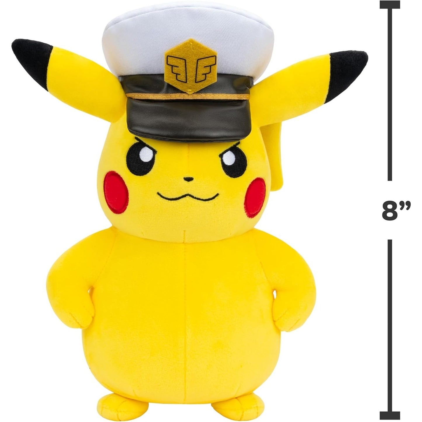 🔥Captain Pikachu Plush - 8-Inch Soft Plush with Captain’s Hat and Authentic🔥
