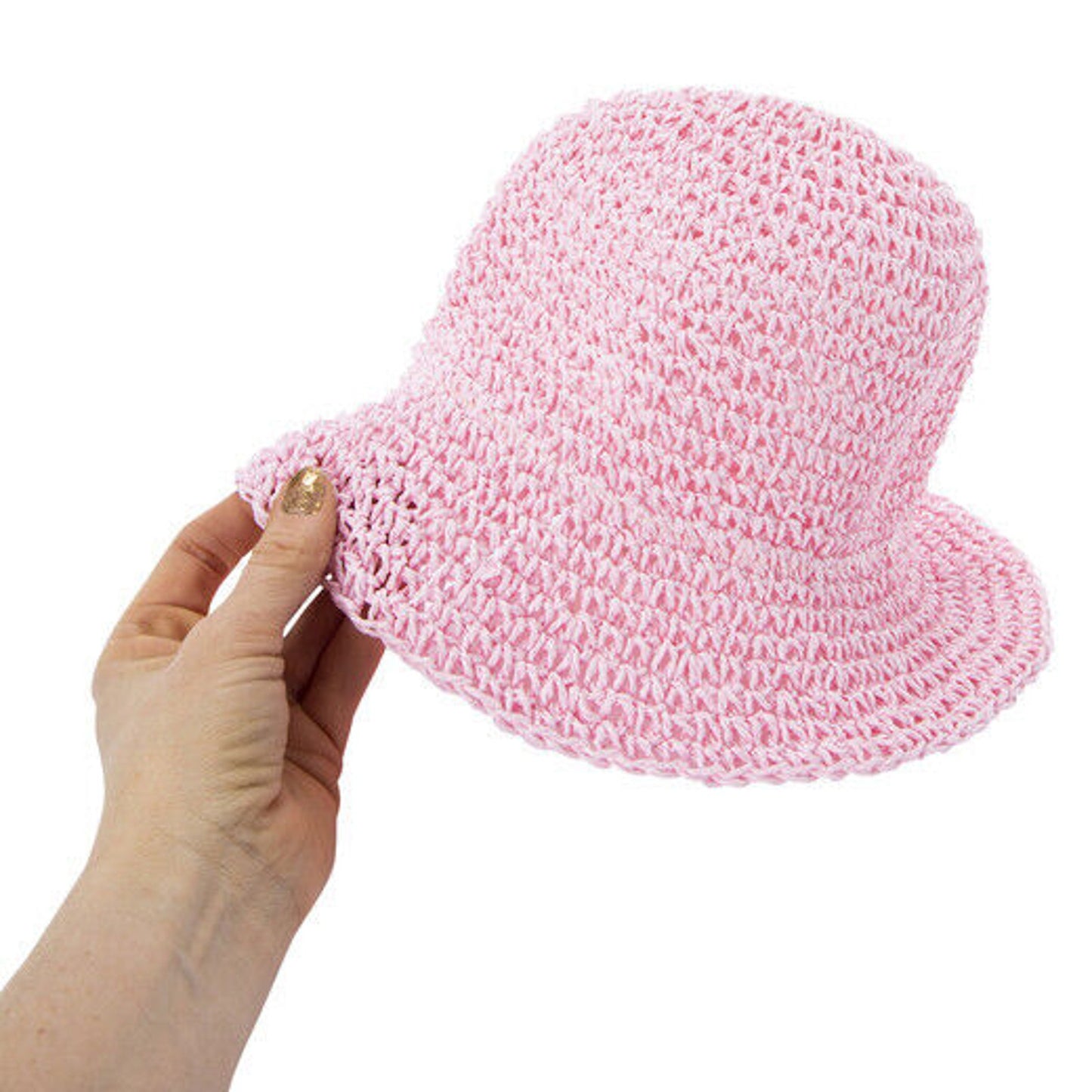🔥Crochet Bucket Hat Hot Pink Barbie Colors HTF BNWT🔥