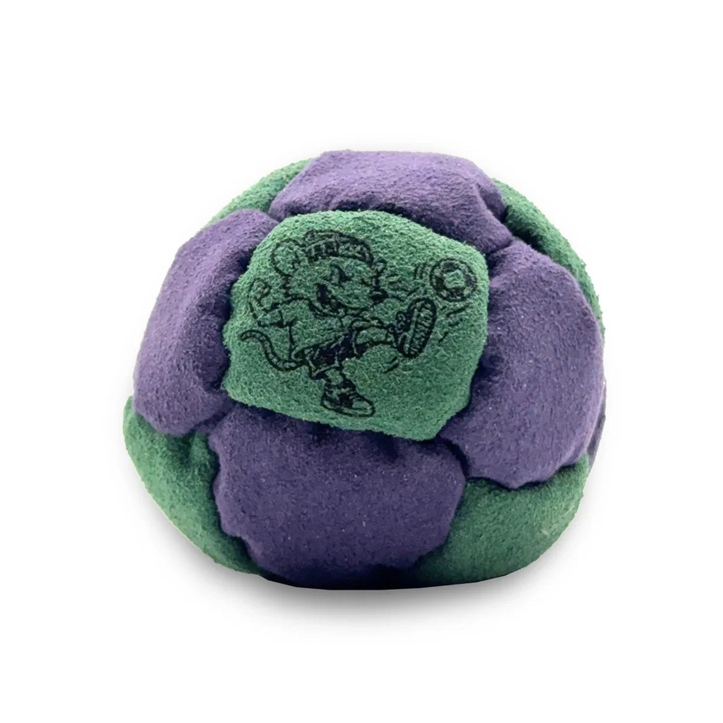 🔥KickRats Toxic Footbag 14 Panel SandHacky Sack Purple/Toxic Green BNWT🔥