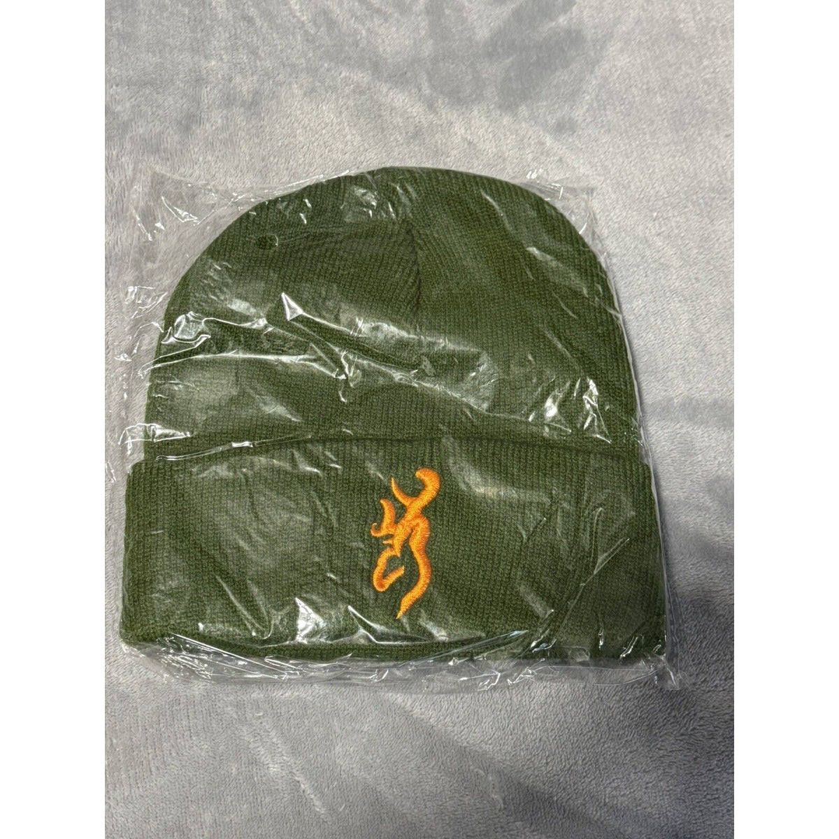 🔥Hunters BEANIE Winter HAT CAP Hunting Deer Logo Green Knit One Size Fits Most