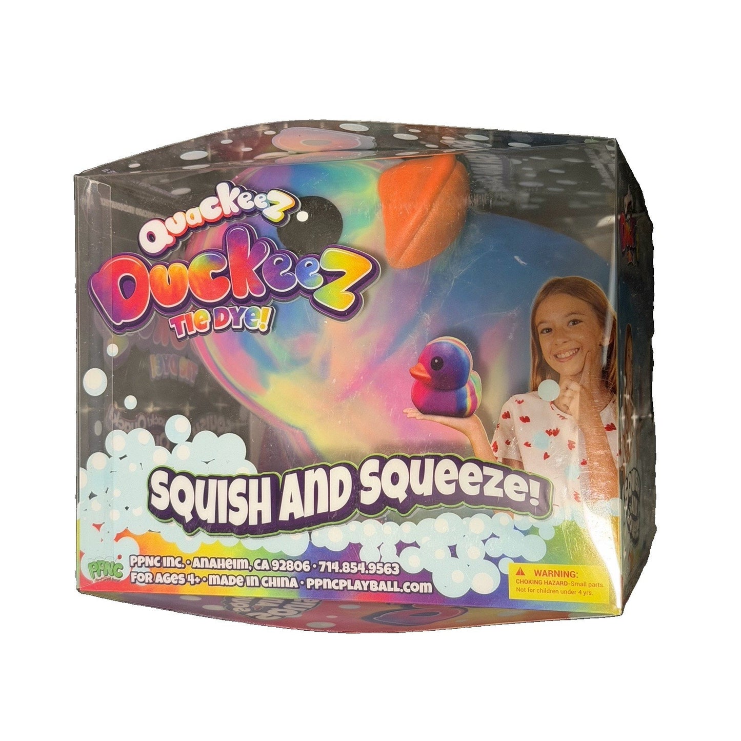 🔥Quackeez Jumbo Squeezy Ducks – Tie Dye Squishy Stress Relief Toy Viral BWT🔥