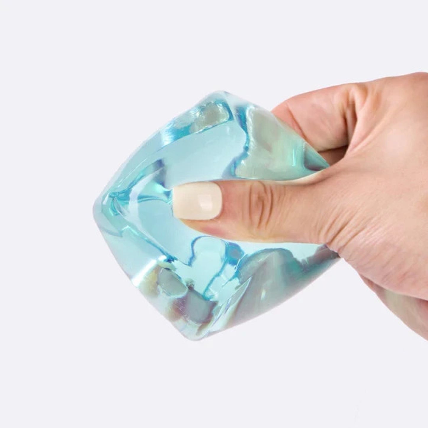 🔥Nested Crystal Blue Ice Cube Taba Squishy BNWT🔥
